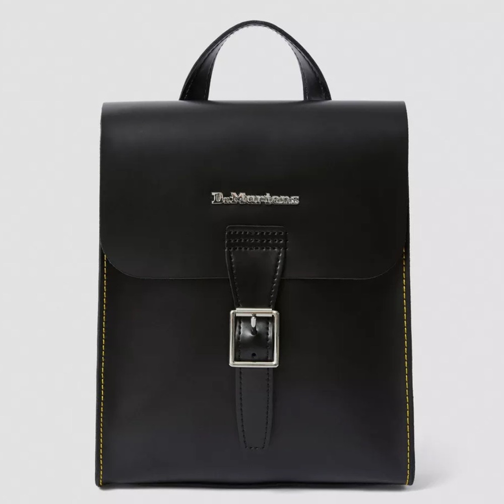 Dr. Martens Black Leather Mini Backpack